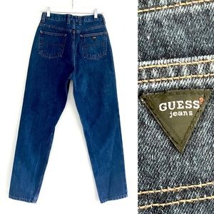 Vintage 80’s Guess high rise waist denim jeans tapered leg